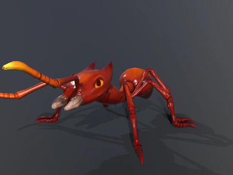 Stylizowana mr&oacute;wka Model 3D