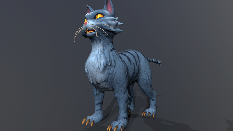 Stylized CAT 3D 模型 .c4d .max .obj .3ds .fbx .stl .blend 