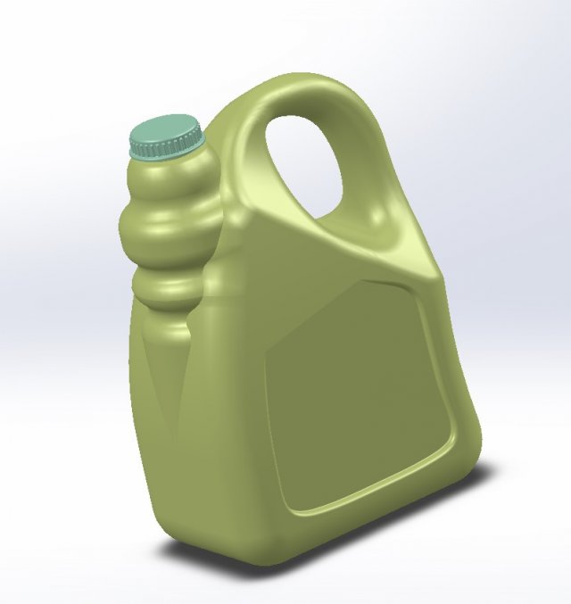 oil can capacity of 5 ltr Modelo 3D .c4d .max .obj .3ds .fbx .stl .blend 