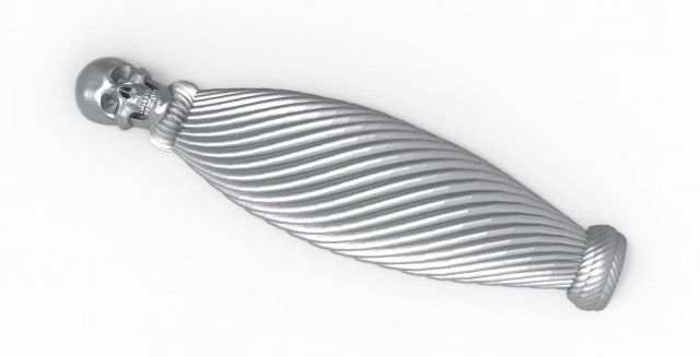 mah - knife handle f04 3D Print Model .c4d .max .obj .3ds .fbx .stl .blend 