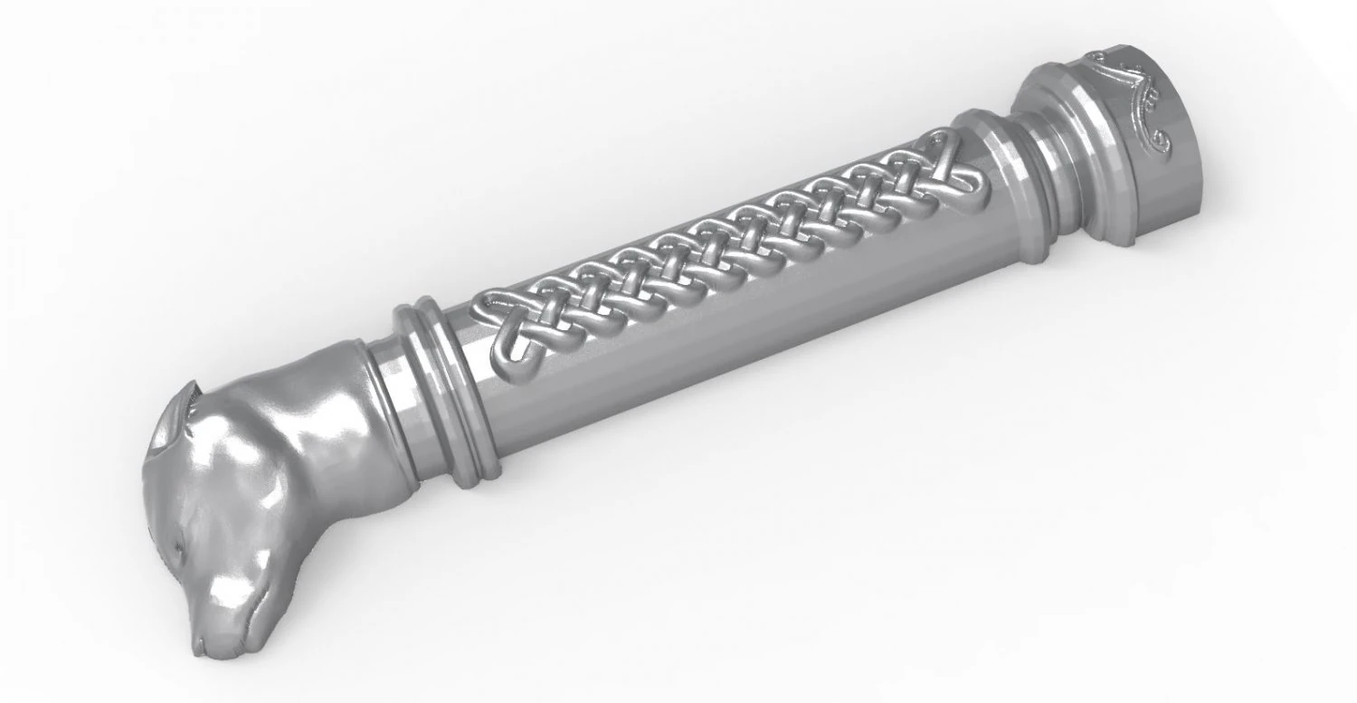 mah - knife handle g01 3D Print Model .c4d .max .obj .3ds .fbx .stl .blend 