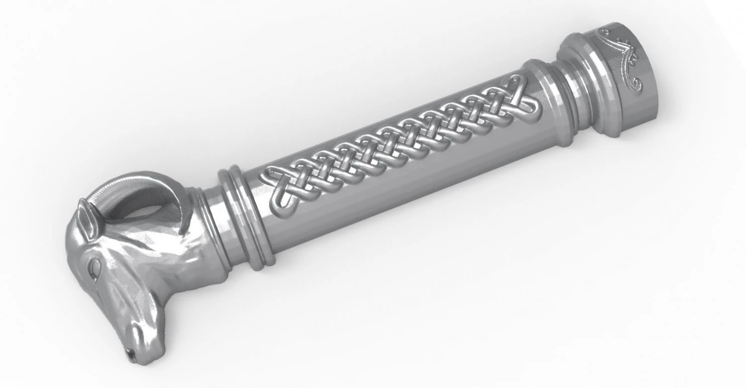 mah - knife handle g03 3D Print Model .c4d .max .obj .3ds .fbx .stl .blend 