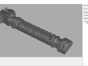 mah - knife handle g03 3D 프린트 모델