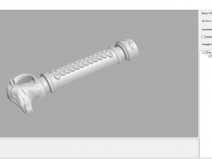 mah - knife handle g03 3D 프린트 모델