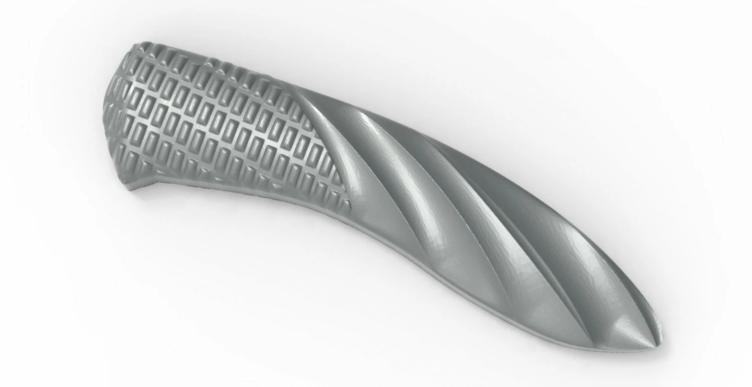 mah - knife handle h01 3D Print Model .c4d .max .obj .3ds .fbx .stl .blend 