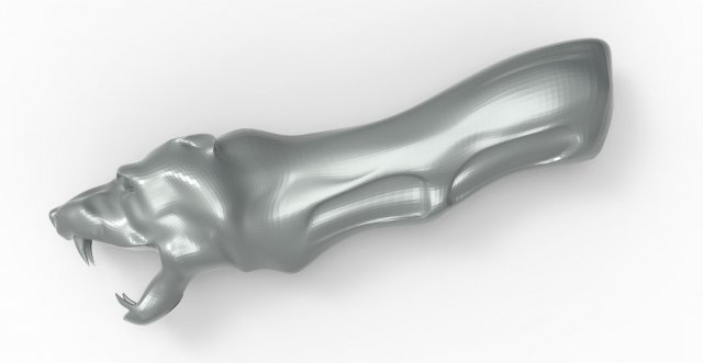 mah - knife handle h03 3D Модель .c4d .max .obj .3ds .fbx .stl .blend 