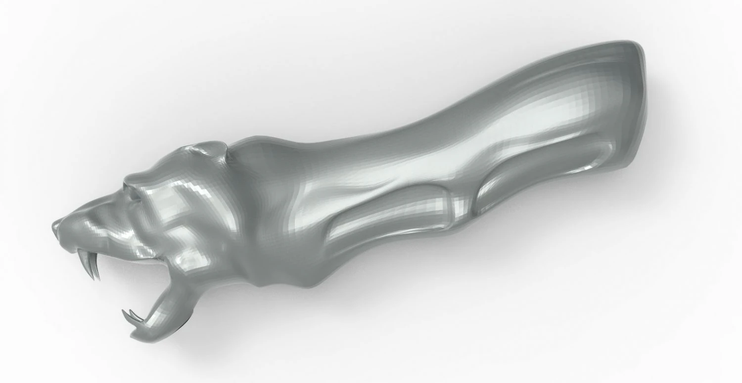 mah - knife handle h03 3D Model .c4d .max .obj .3ds .fbx .stl .blend 