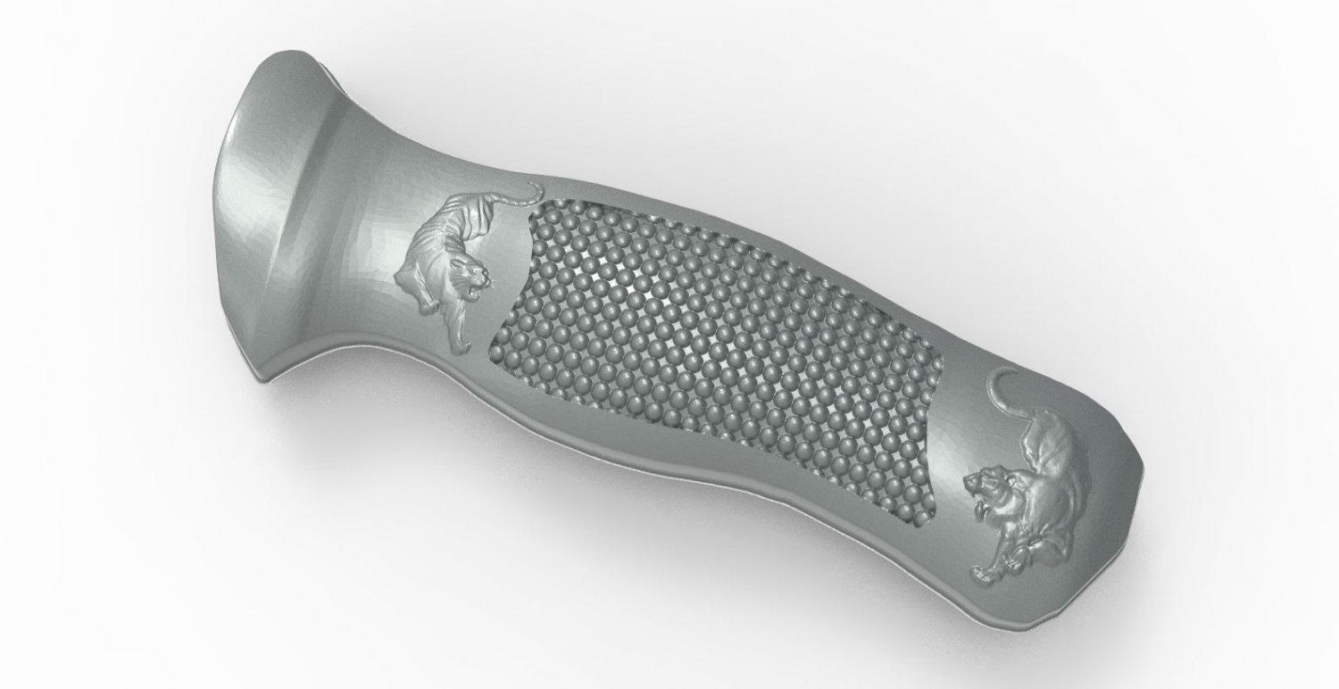 mah - knife handle h04 3D Model in Melee 3DExport