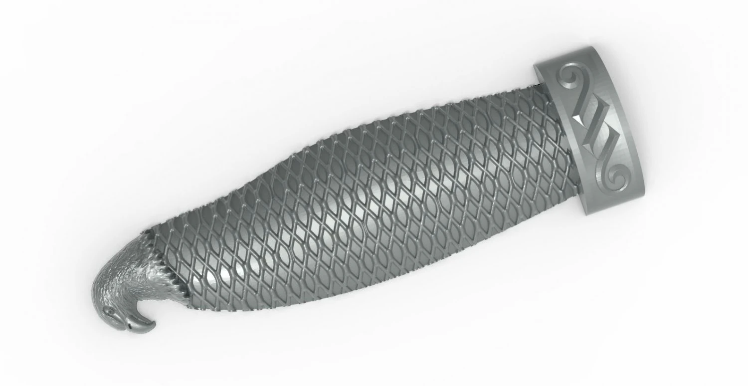 mah - knife handle i01 3D Model .c4d .max .obj .3ds .fbx .stl .blend 