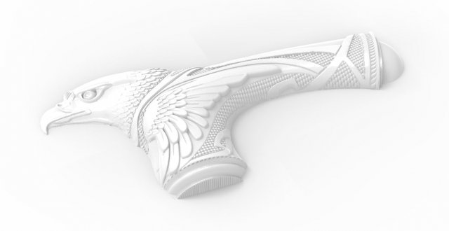 mah - cane-handle m03 3D Model .c4d .max .obj .3ds .fbx .stl .blend 
