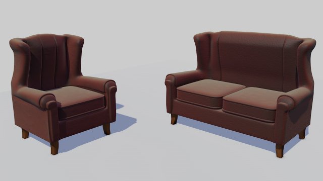 3d realistic chair 3D 모델 .c4d .max .obj .3ds .fbx .stl .blend 