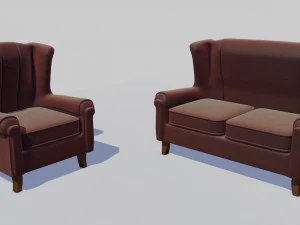 3d 现实椅子 3D 模型