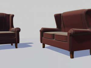 3d realistic chair 3D 모델