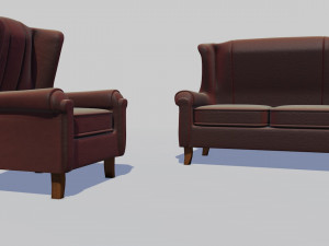 3d realistic chair 3D 모델