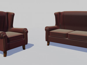 3d realistic chair 3D 모델