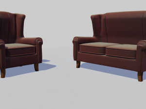 3d realistic chair 3D 모델