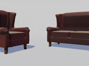 3d realistic chair 3D 모델
