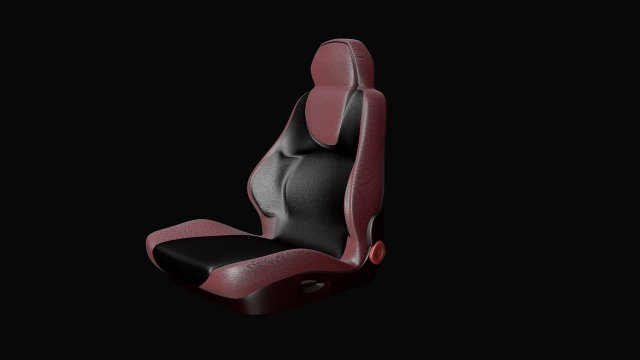 car racing seat 3D Model .c4d .max .obj .3ds .fbx .stl .blend 