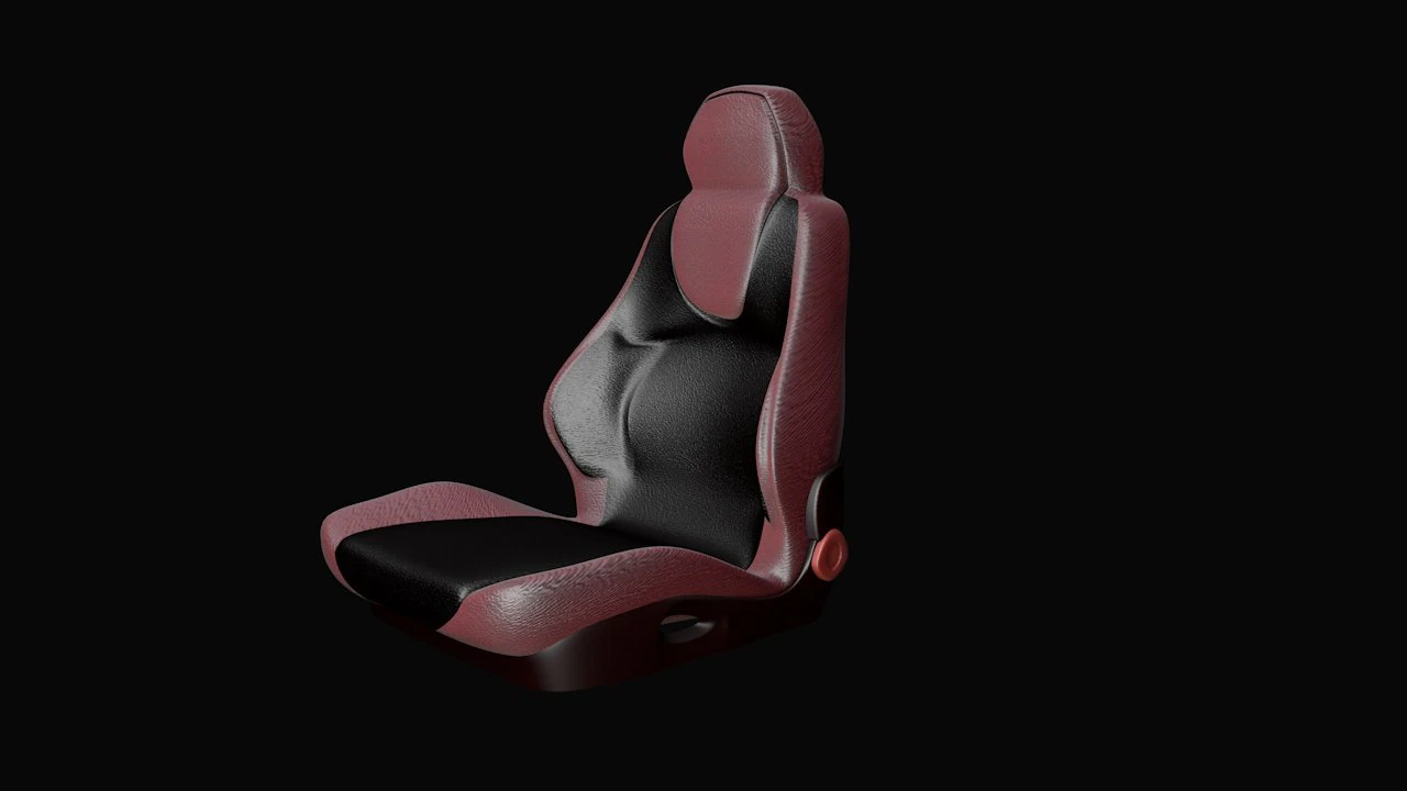 car racing seat 3D Model .c4d .max .obj .3ds .fbx .stl .blend