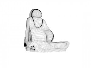 car racing seat 3D Model