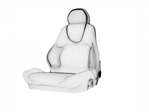 car racing seat 3D Model