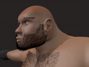 realistic model of a street wrestler 3D Model