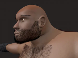 realistic model of a street wrestler 3D Model
