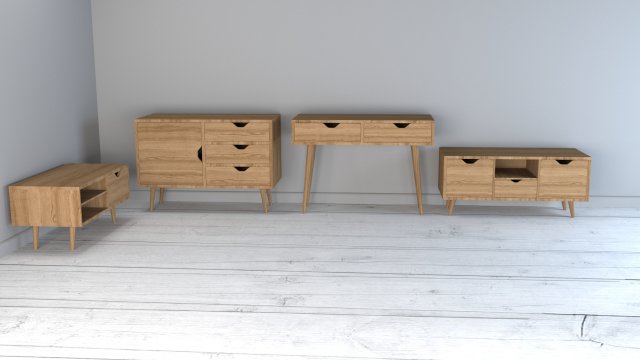 wooden furnitures collection 3Dモデル .c4d .max .obj .3ds .fbx .stl .blend 