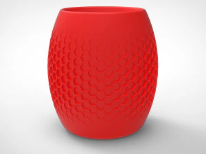 벌집 꽃병 3D 모델