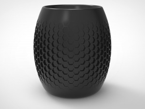 honeycomb vase 3D मॉडल
