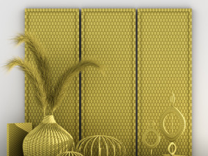 decorative set 001 3D Модель