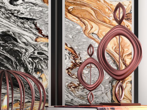 decorative set 001 3D Модель