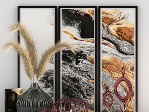 decorative set 001 3D Модель