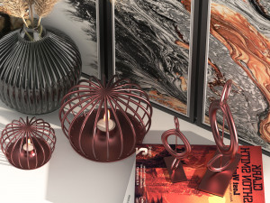 decorative set 001 3D Модель