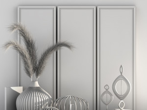 decorative set 001 3D Модель