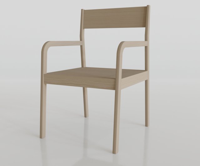 american armchair Modèle 3D .c4d .max .obj .3ds .fbx .stl .blend 