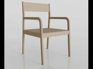 american armchair Modèle 3D