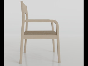 american armchair Modèle 3D