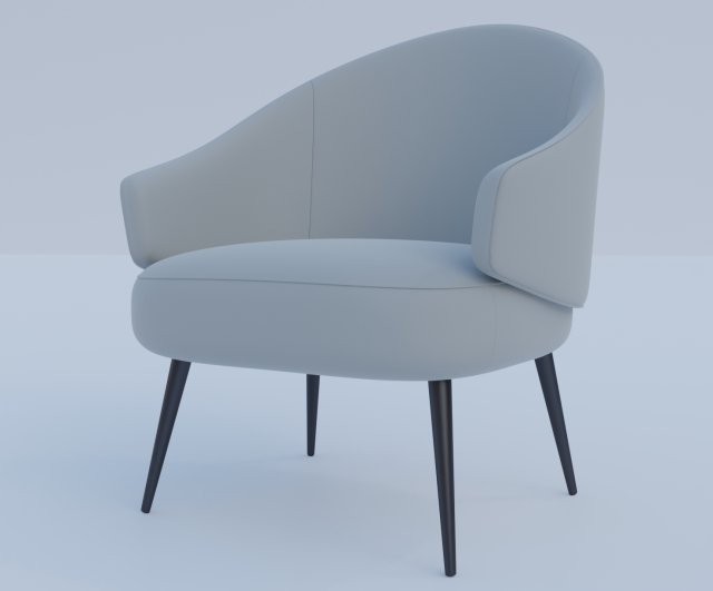 charlotte chair 3D 모델 .c4d .max .obj .3ds .fbx .stl .blend 