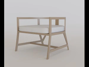 современное кресло 3D Модель