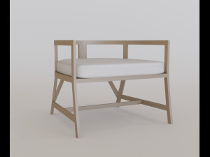 modern armchair 3D 모델