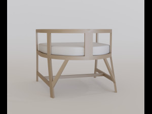 modern armchair 3D 모델