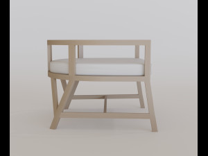 modern armchair 3D 모델