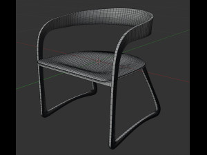 p narin dining chair 3D मॉडल