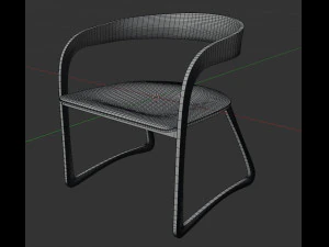 p narin dining chair 3D Model