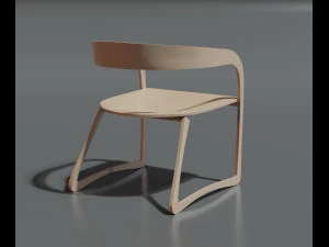 p narin dining chair 3D Model