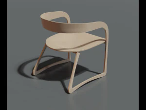 p narin dining chair 3D Model