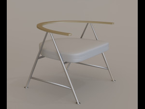 modern armchair02 3Dモデル