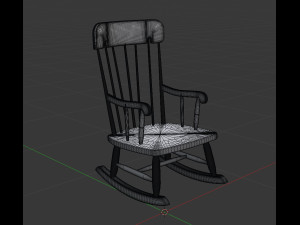 rocking chair Modello 3D