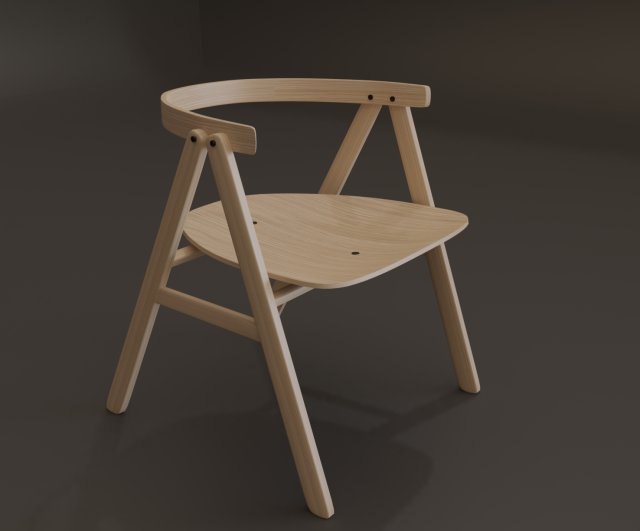 p narin dining chair02 3D 모델 .c4d .max .obj .3ds .fbx .stl .blend 